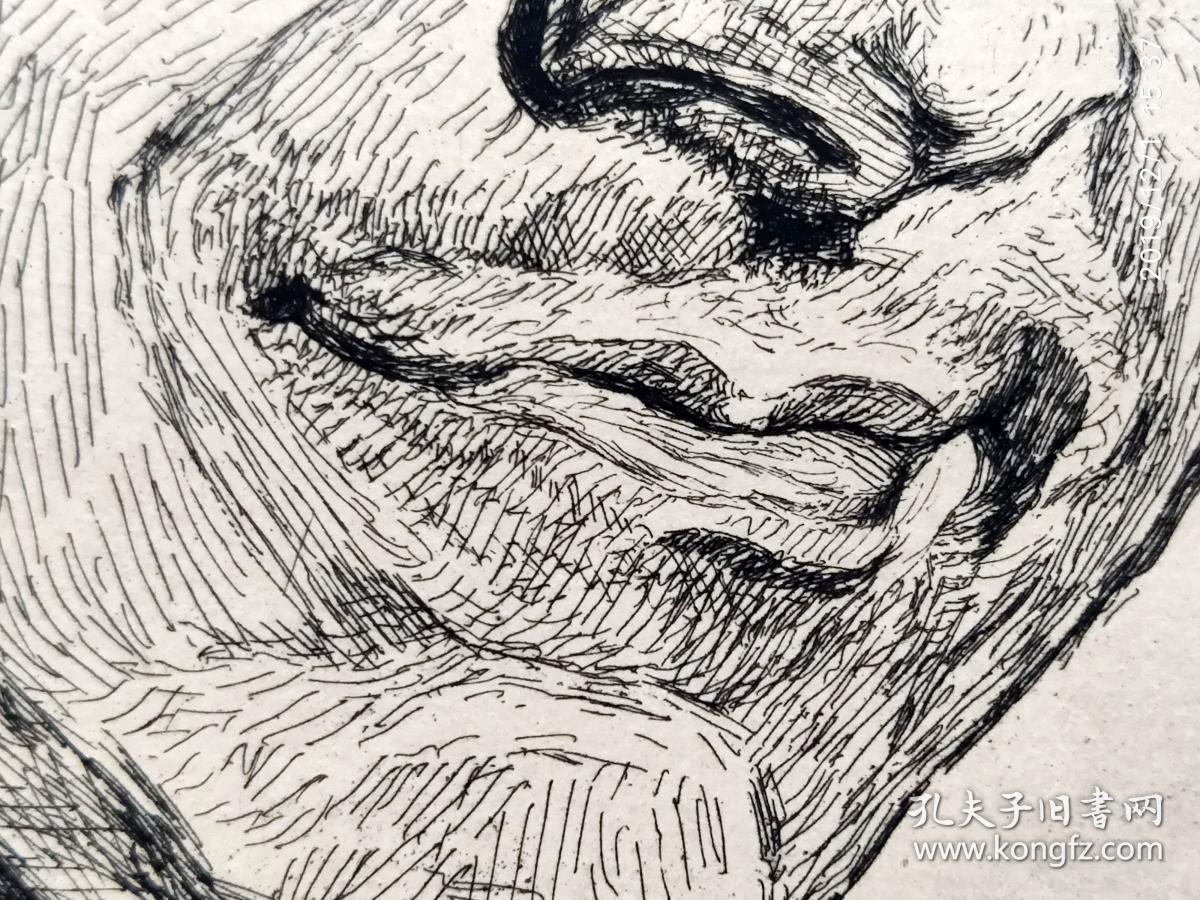 【大英博物馆藏画】1879年法国蚀刻铜版画《法国著名画家夏尔丹肖像》