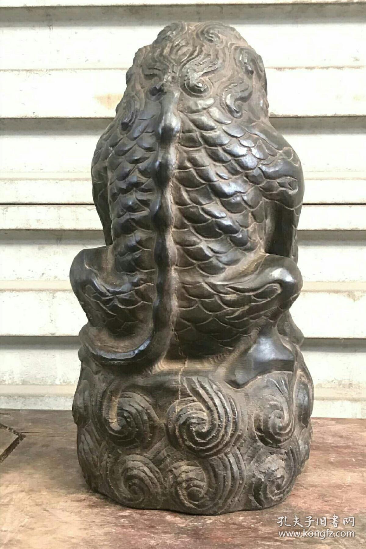 青石 貔貅 吸水兽 复古怀旧 尺寸 14*26厘米(底座宽度*高度)重量 14斤