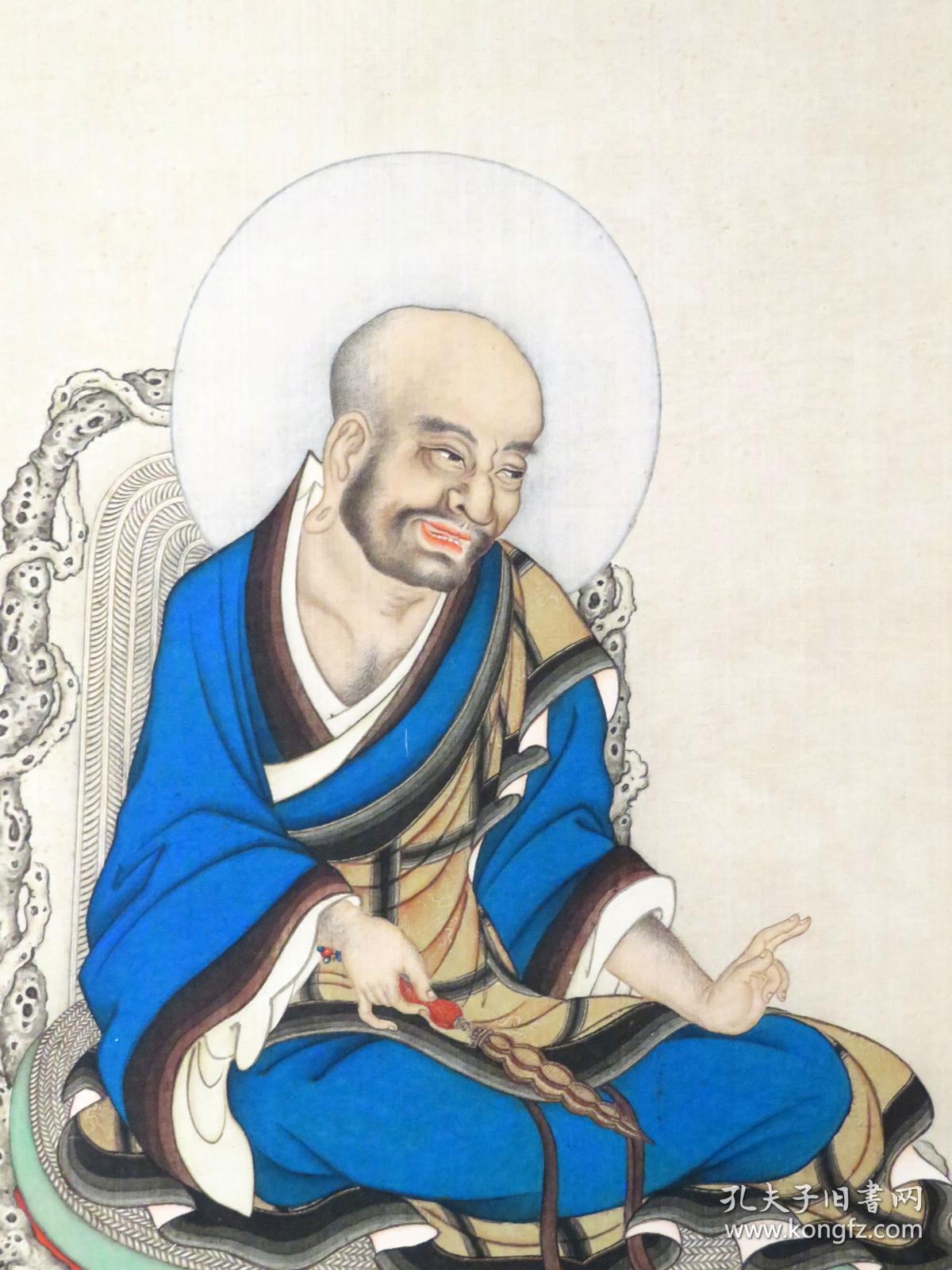 丁观鹏罗汉图 罗汉图 十六罗汉图 佛像