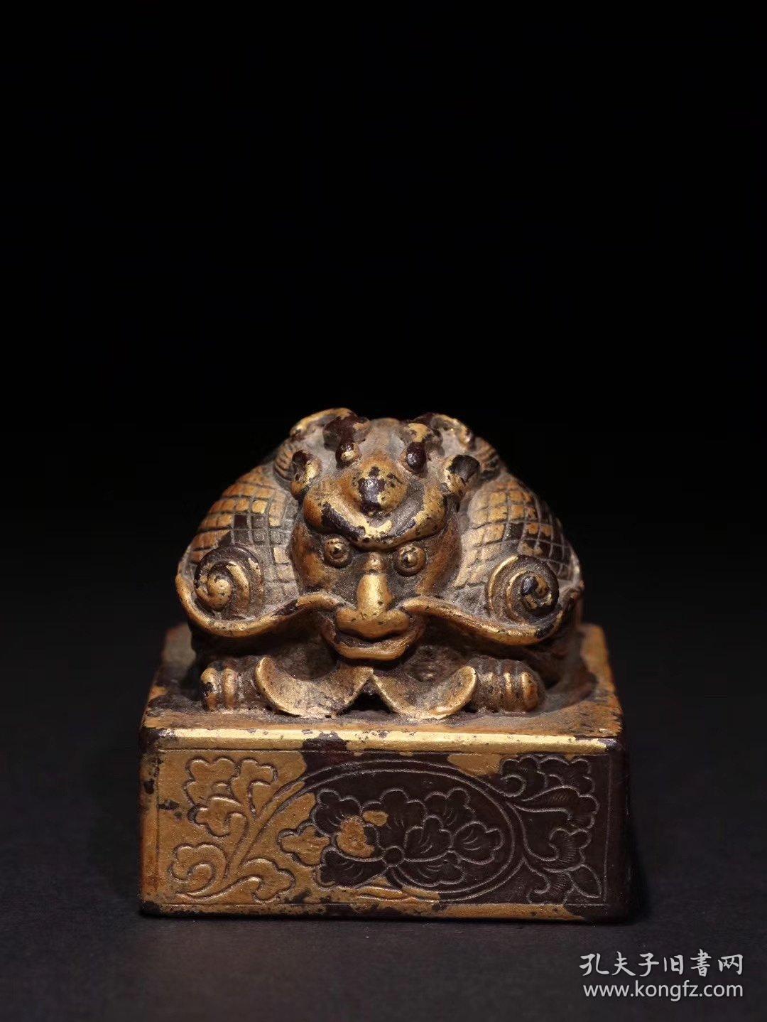 【旧藏-古兽扭印章一枚】