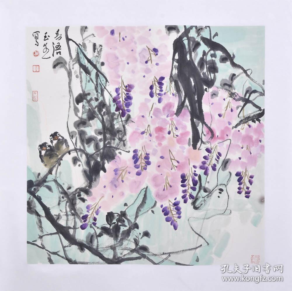 张玉生老师作品斗方花鸟3