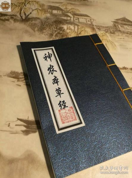 中医学古籍线装本神农本草经古文竖版摆件中医四大经典尔雅古网复印本
