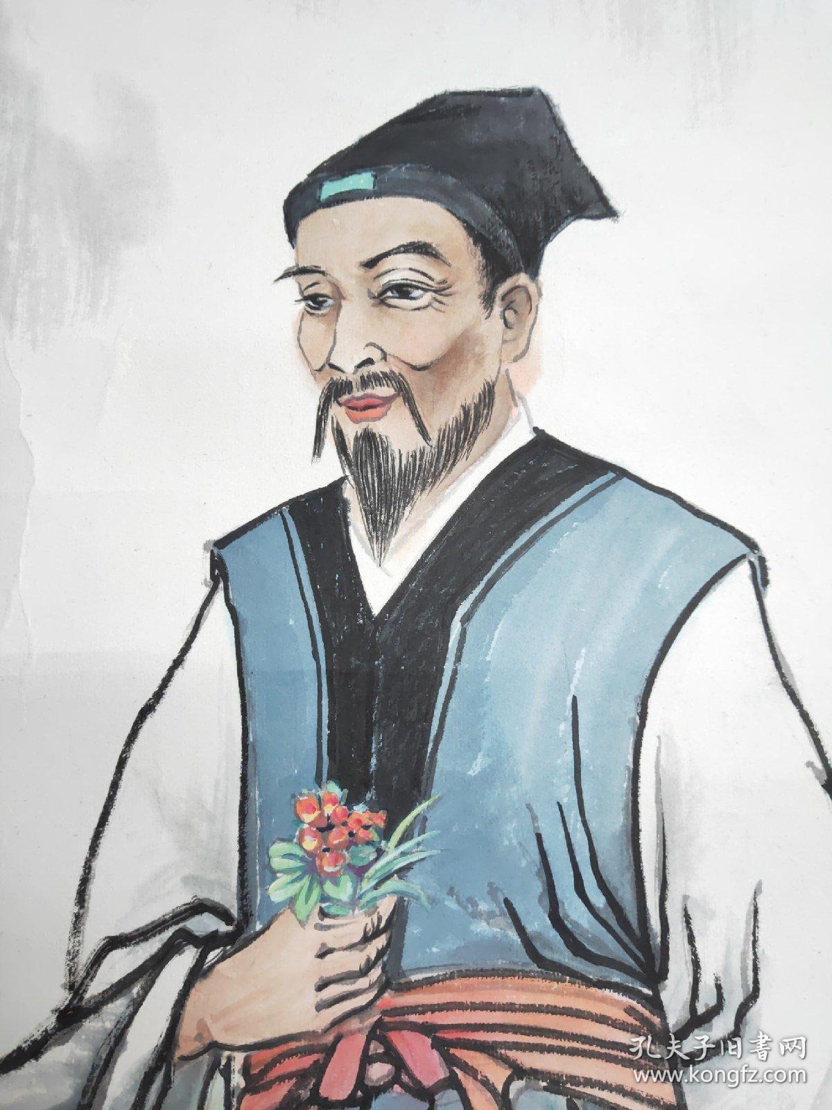 著名画家魏明成人物画原作