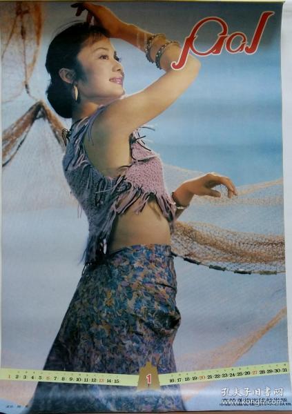 旧藏挂历1991年明星12全 陶青,璐瑶,白灵,张玉梅,茹萍,赵明明,林青霞