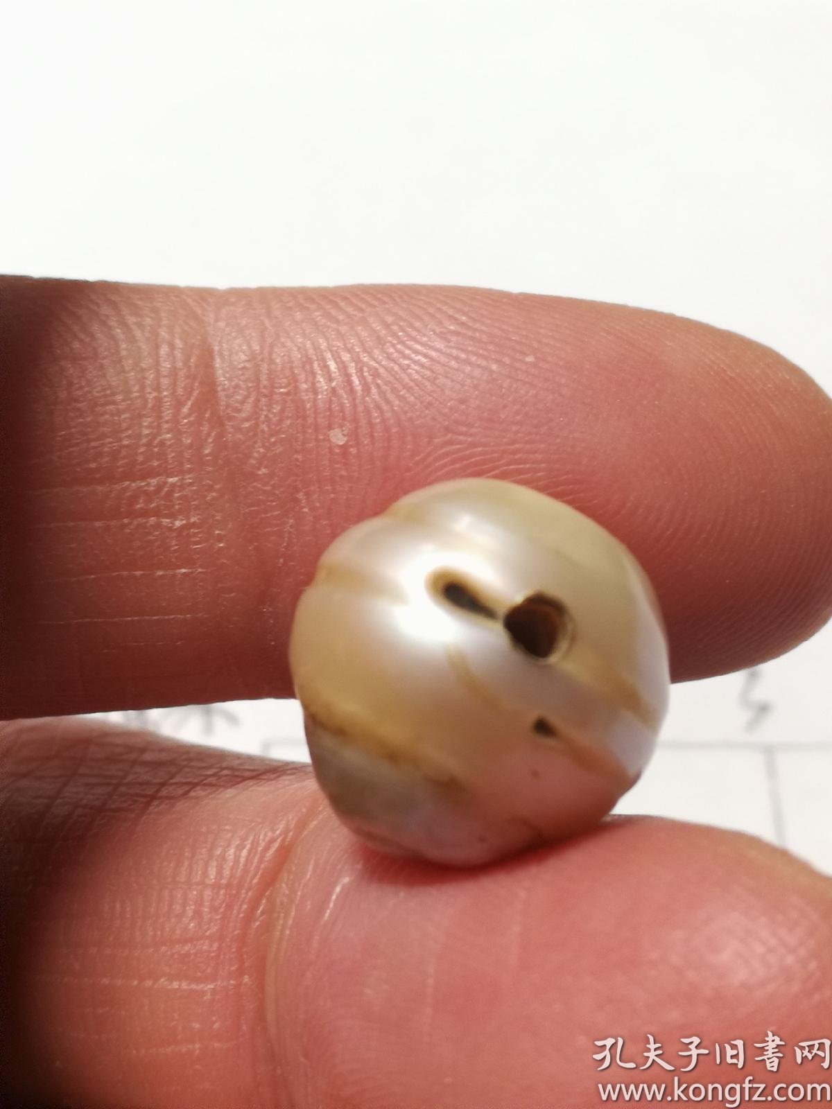 清代老珍珠东珠野生淡水珍珠diy配件配珠礼品礼物饰品品相如图1.4*1.