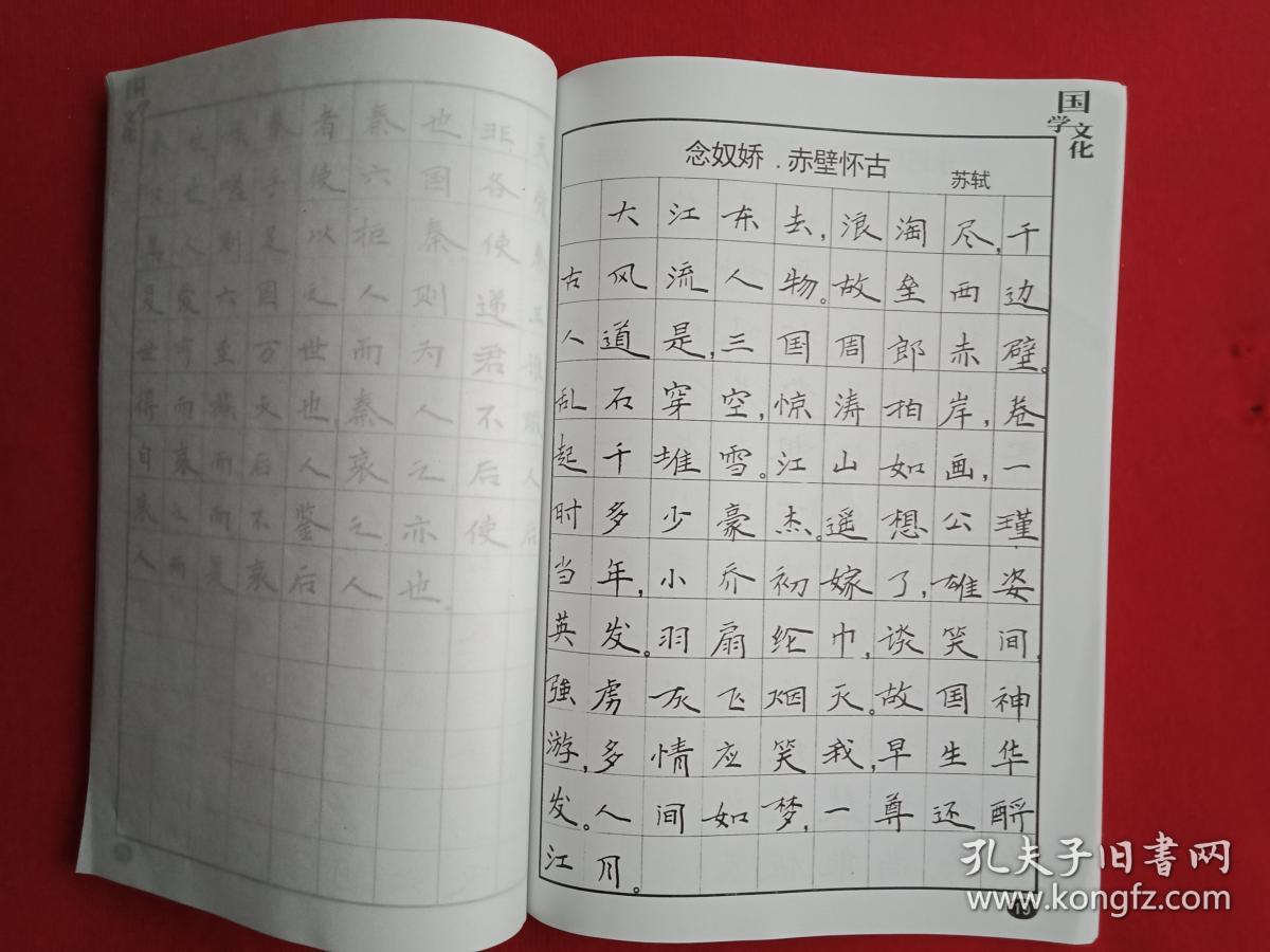 中国书法家协会会员萧国壮楷书《古诗文精典硬笔字帖(此为蒙纸型