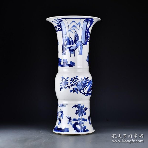 明成化青花人物故事花觚