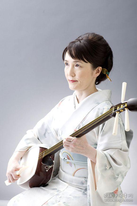 日本乐器日本艺伎贤三味线硬木拨线硬木制作材料厚实压手三味线乐器