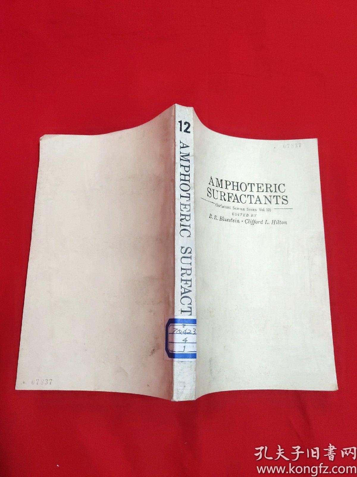 amphoteric surfactants两性表面活性剂【英文 16开本见图】