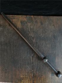 古董四方铁锏老物件，尚方宝剑，铁器珍品，不多见了，很长63.5厘米，很重达3斤，值得永久收藏