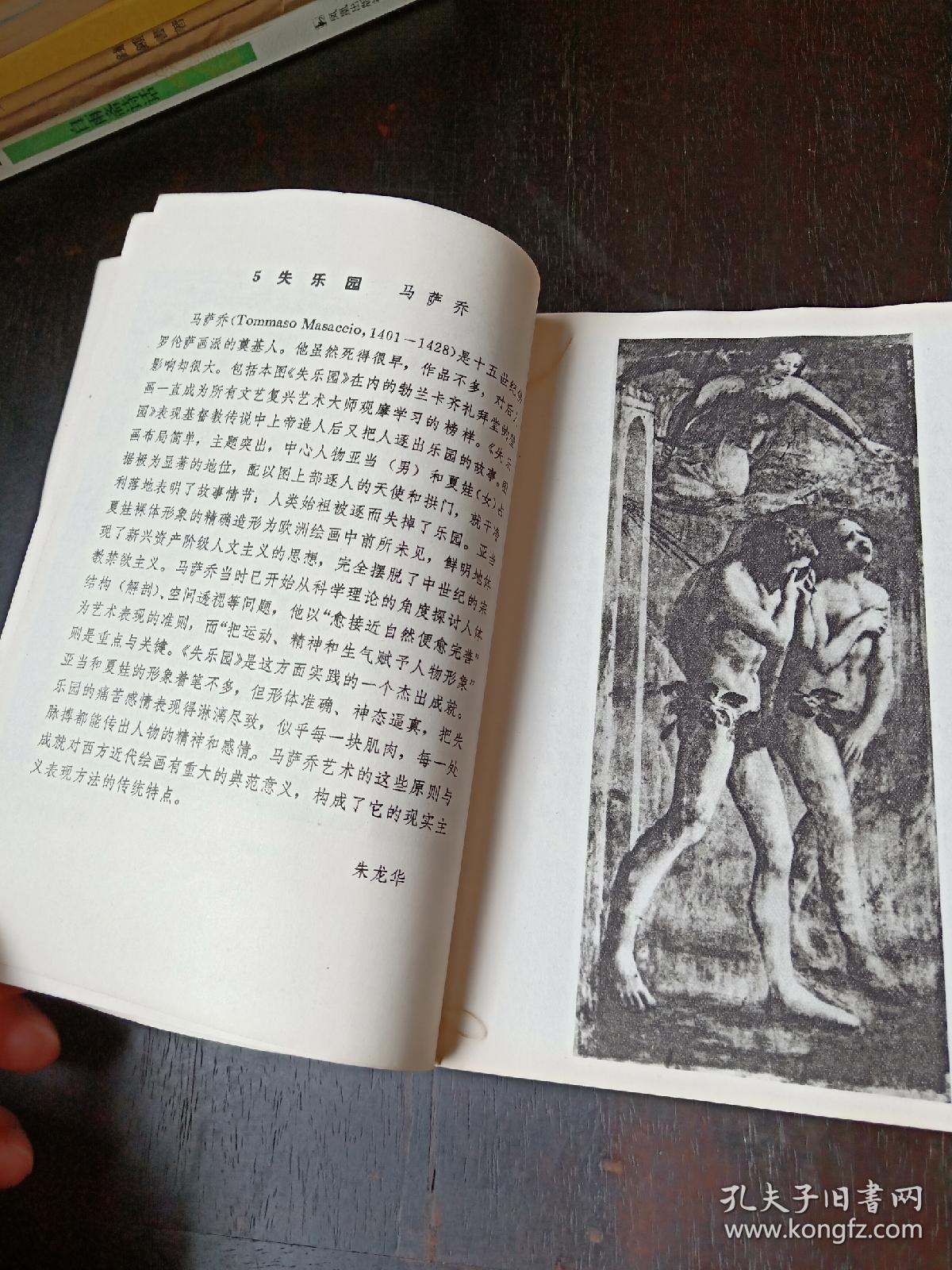 西洋绘画百图 一版一印 品好 本书介绍了从古代到二十世纪初西洋一些