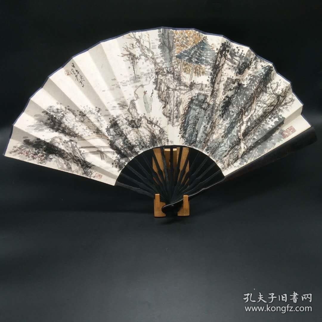著名画家李健君纸扇画作之一(不含扇托)