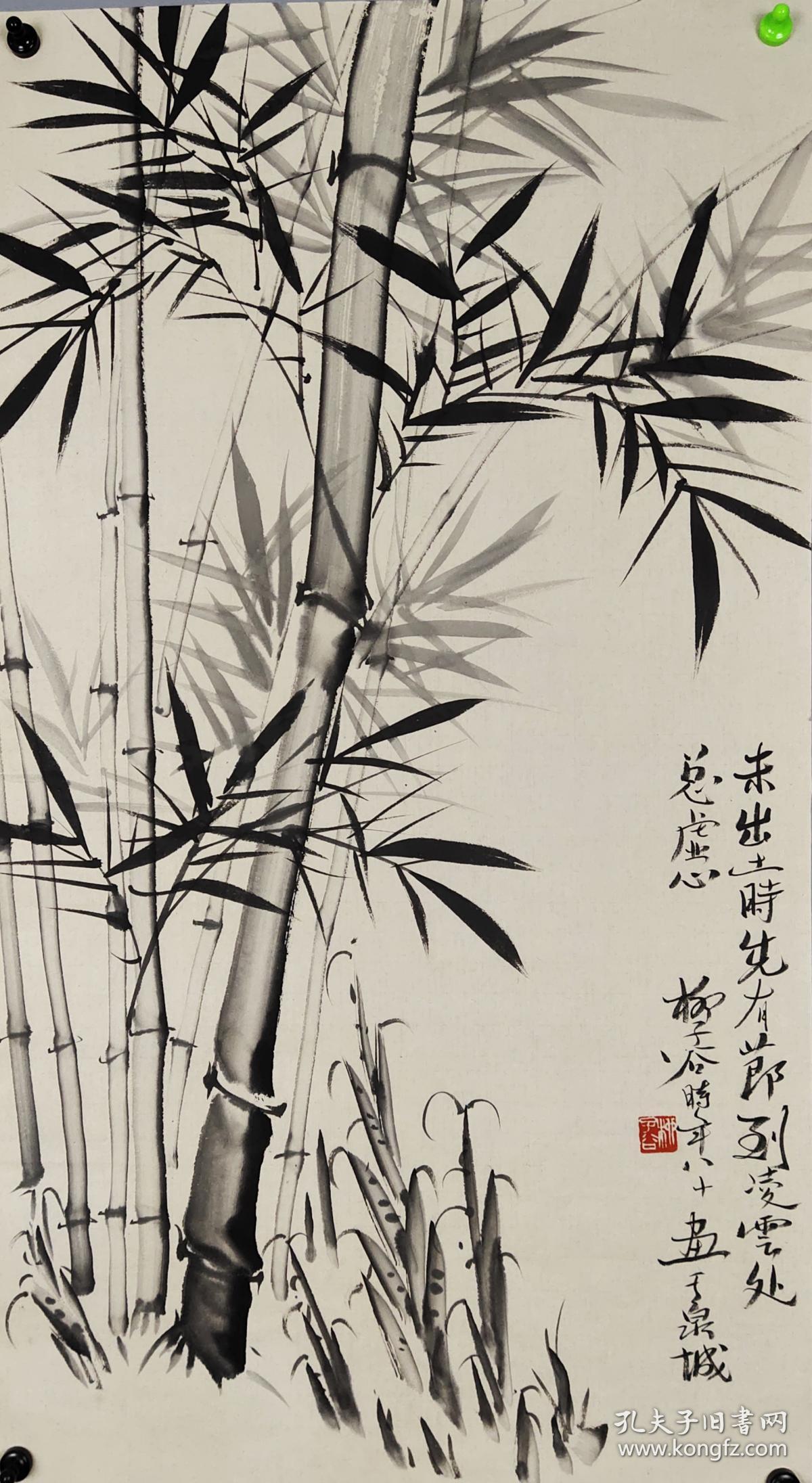 著名国画家柳子谷兰竹