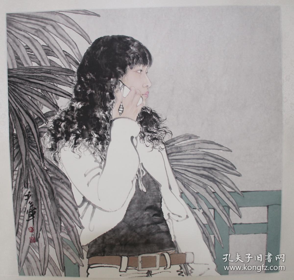 名家宋彦军画作---呼叫转移(复制高仿)(4尺斗方)(裸画)