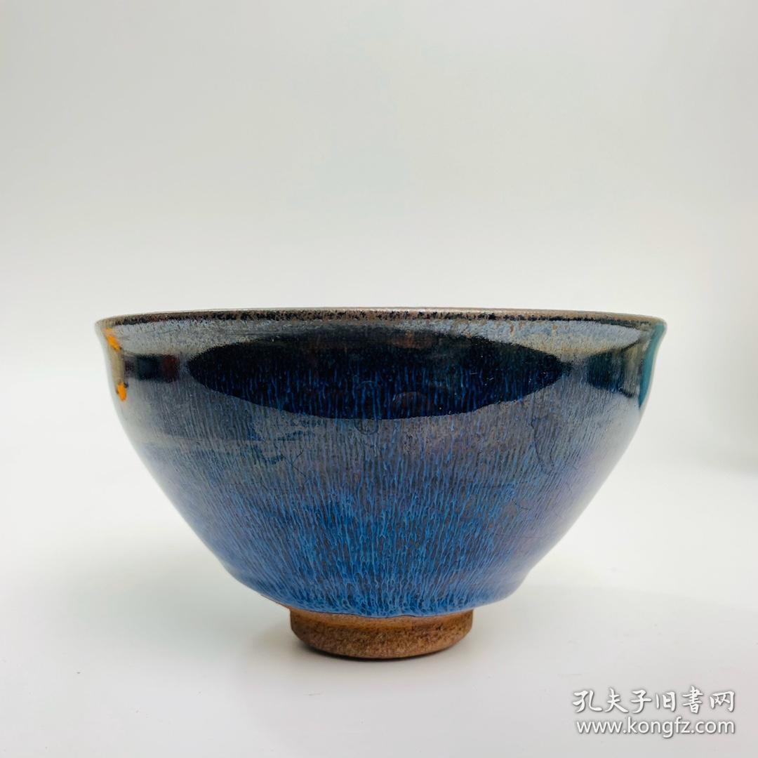 宋代建窑蓝兔毫盏