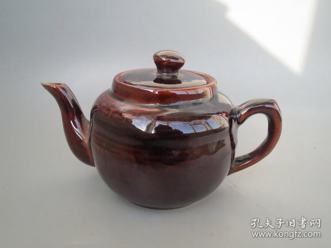 八十年代酱釉小茶壶一个好品低出