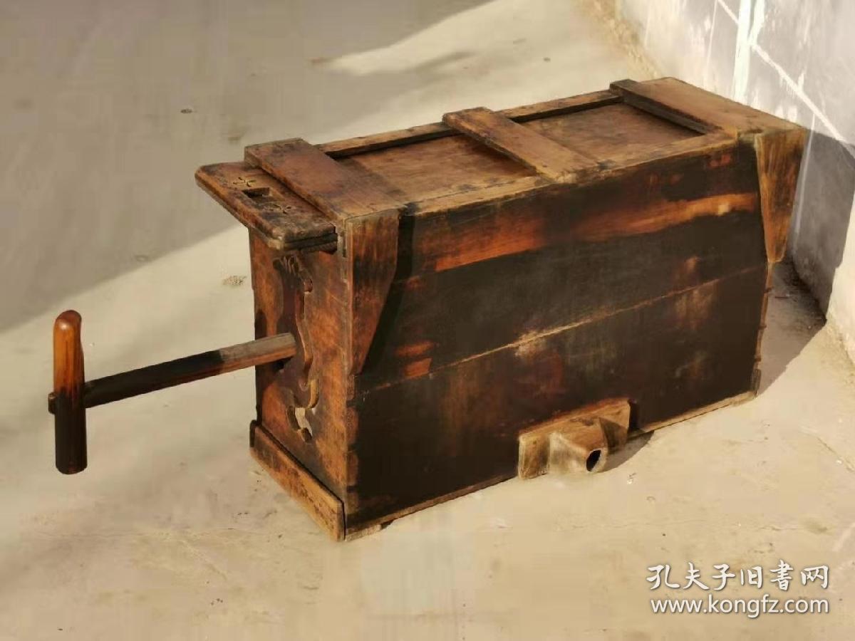 清代,楸木,独杆风箱机,全品包老,尺寸如图,民俗收藏佳品