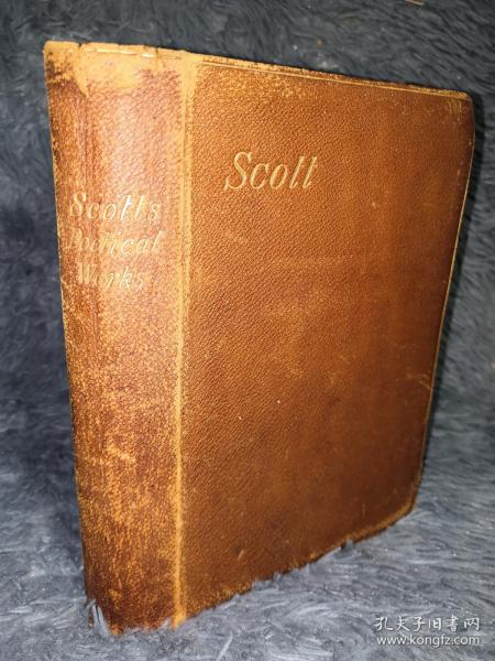 1903年 the poetical works of sir walter scott 插图版 全皮装帧
