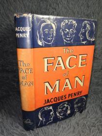 1952年初版  THE FACE OF MAN   带书衣 插图版   A STUDY OF THE RELATIONSHIP BETWEEN PHYSICAL APPEARANCE AND PERSONALITY  22X14.6CM