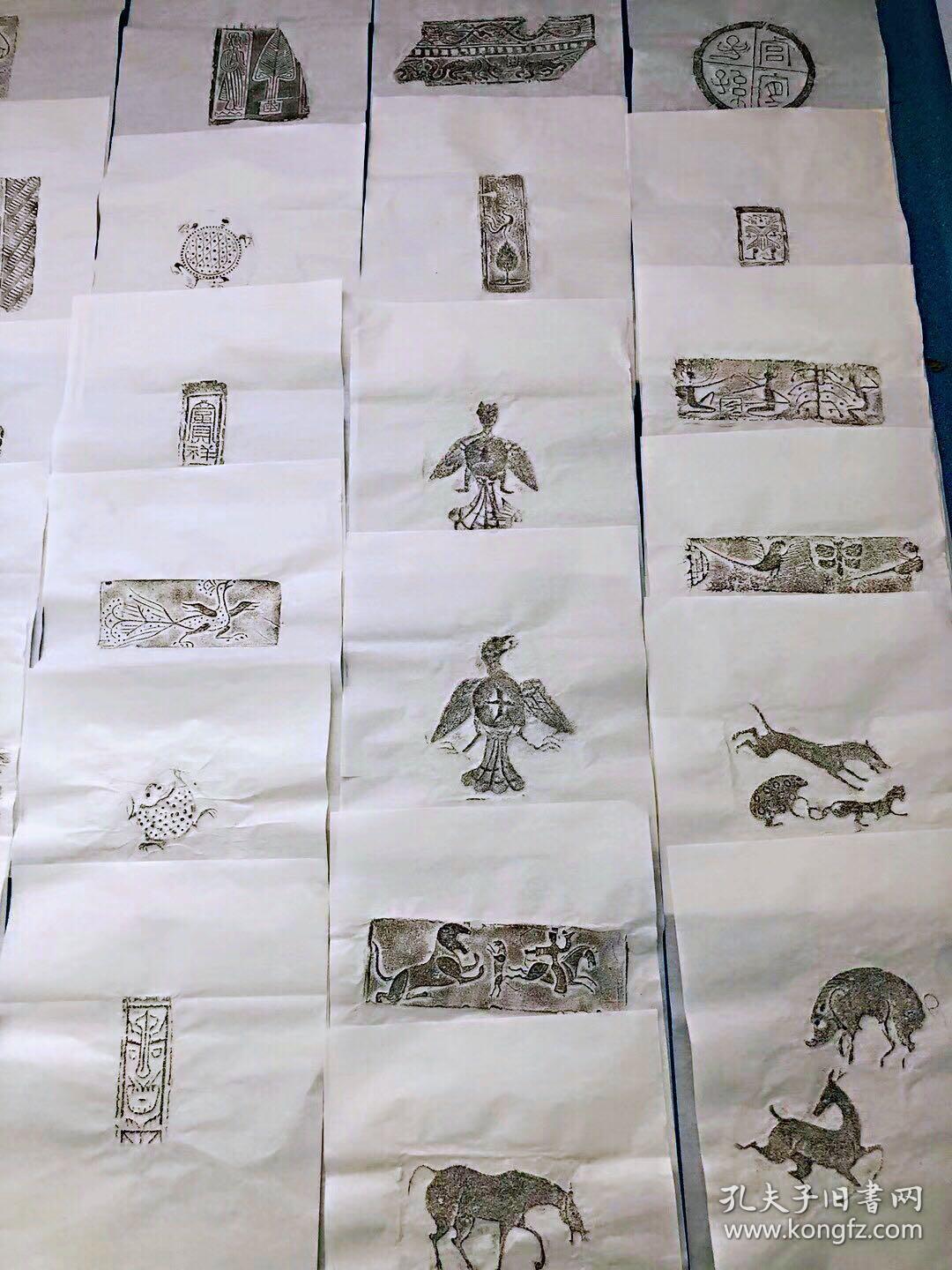 汉代画像砖小品拓片一百种四尺四开打包价出售