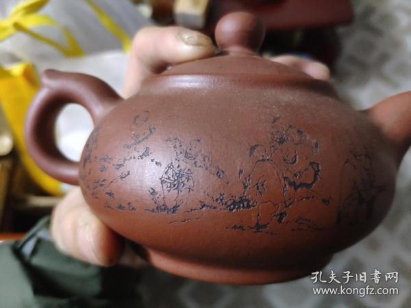 钱华芳特质紫砂壶 雕工好