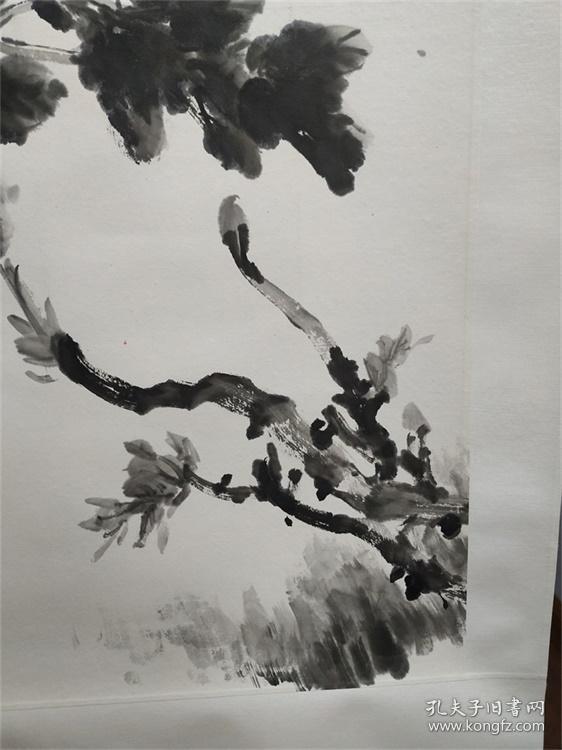 安徽金宝水墨牡丹卷轴