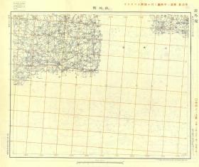 1940年《衡水故城老地图》图题为《故城县》（图中包含故城县及吴桥一部分）全图绘制详细，比例尺十万分之一，测绘单位和年代详见图片，日军军用。故城县地理地名历史变迁史料。原图高清复制，裱框后，风貌佳。