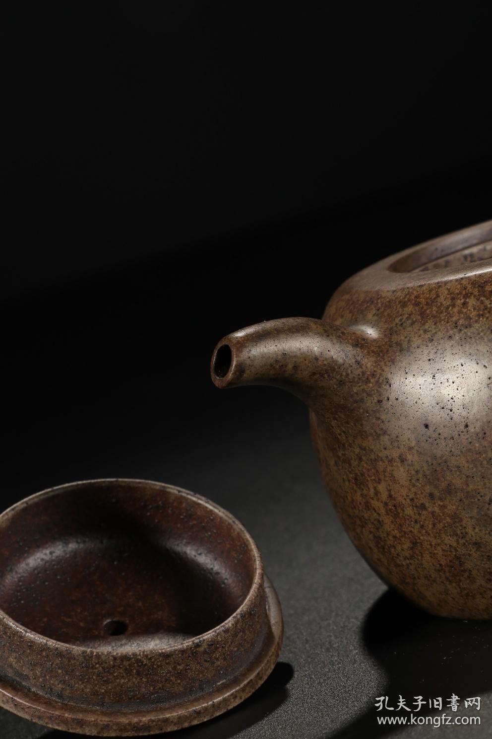 旧藏,"浙甯玉成窑造"诗文紫砂壶