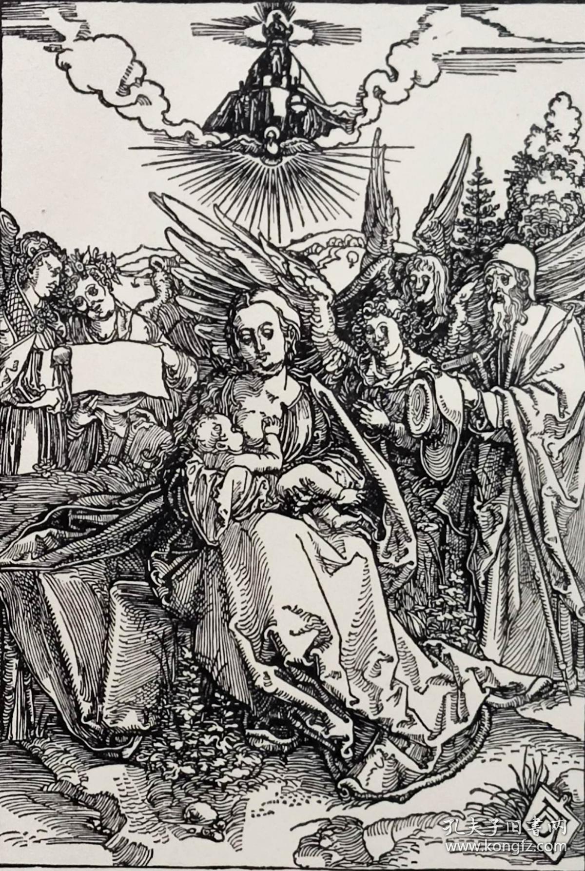 "巨幅丢勒名画"1910年复刻版"丢勒albrecht dürer启示录"系列木刻