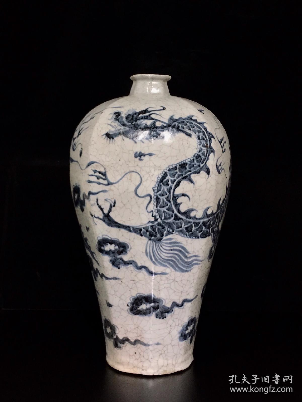 元青花云龙纹八方梅瓶44/24.