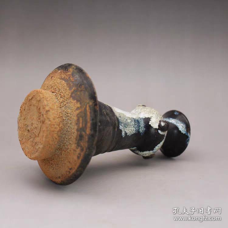 吉州窑黑釉窑变 油灯 古玩古董陶瓷器仿古出土摆件收藏品羽墨轩