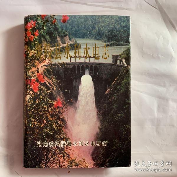 炎陵县水利水电 志(大32开精装本.印800册)无姓名印章字迹