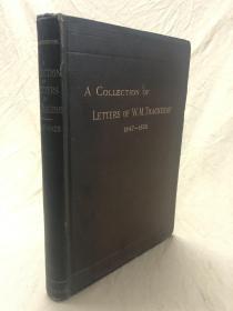 萨克雷书信集 ：A collections of letters of W.M.Thackeray