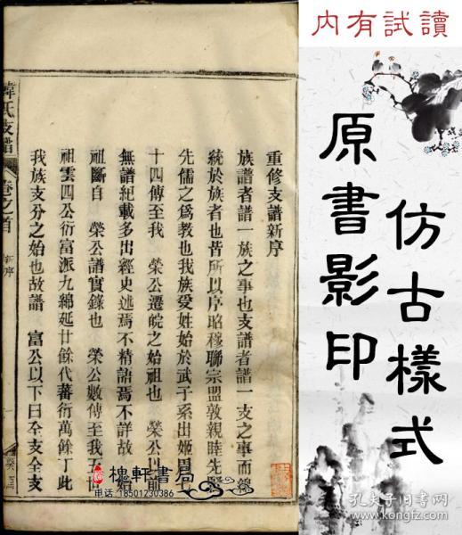 南阳 韩 氏 支 谱[安徽潜山]复印本