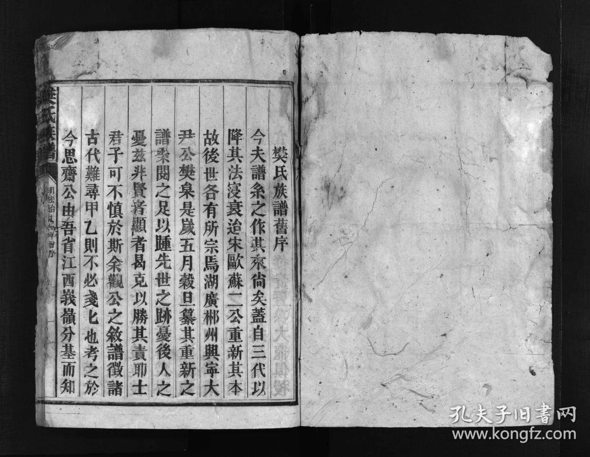 樊氏族谱 [10卷]复印件