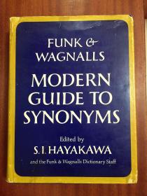库存进口书无瑕疵 英语同义词词典A Dictionary of Synonyms    Funk & Wagnalls  MODERN  GUIDE TO SYNONYMS&RELATED WORD