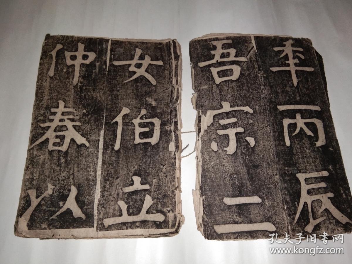 南皮张氏双烈女庙碑(华世奎书双烈女碑记)(民国碑帖拓片)