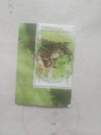 外国邮票 两只猫虎图案