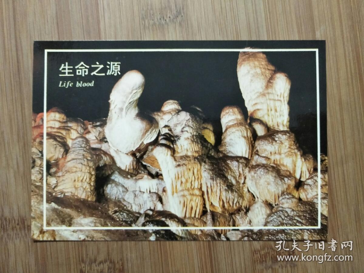 四川武隆.芙蓉洞:《生命之源》明信片【1994年四川版15x10公分】!