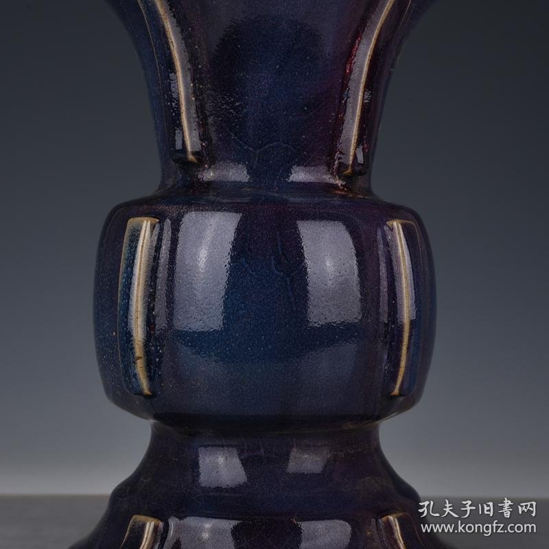 特价秒杀1880★精品瓷器■【★★宋钧窑丁香紫釉出戟尊