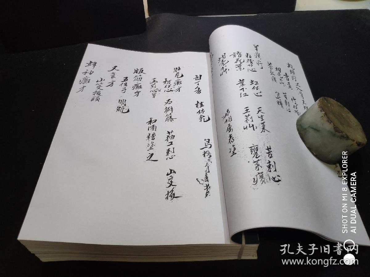 铁馬鞭方,调经丸,火烧养药方,阳物至成烂方,瘤(癌)药抄方,少林寺跌打