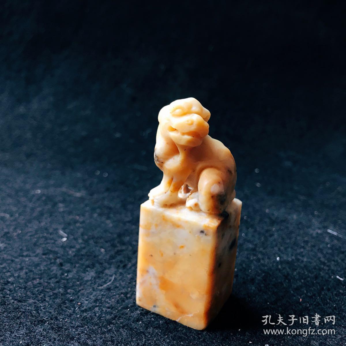 手工篆刻选印钮刻印古韵悠然青田石兽钮寿山石兽钮老挝石兽钮书画必备