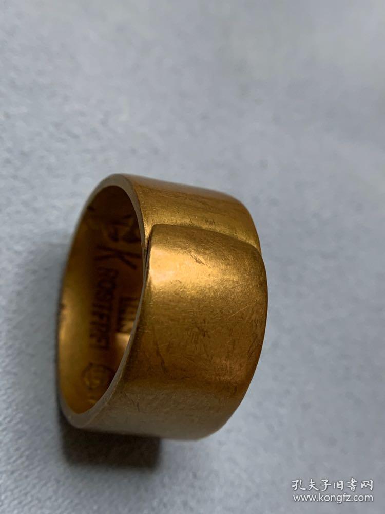 清代老戒指 回流德国 老牌子 krosterfrei 14k戒指 戒指 戒指宽11mm