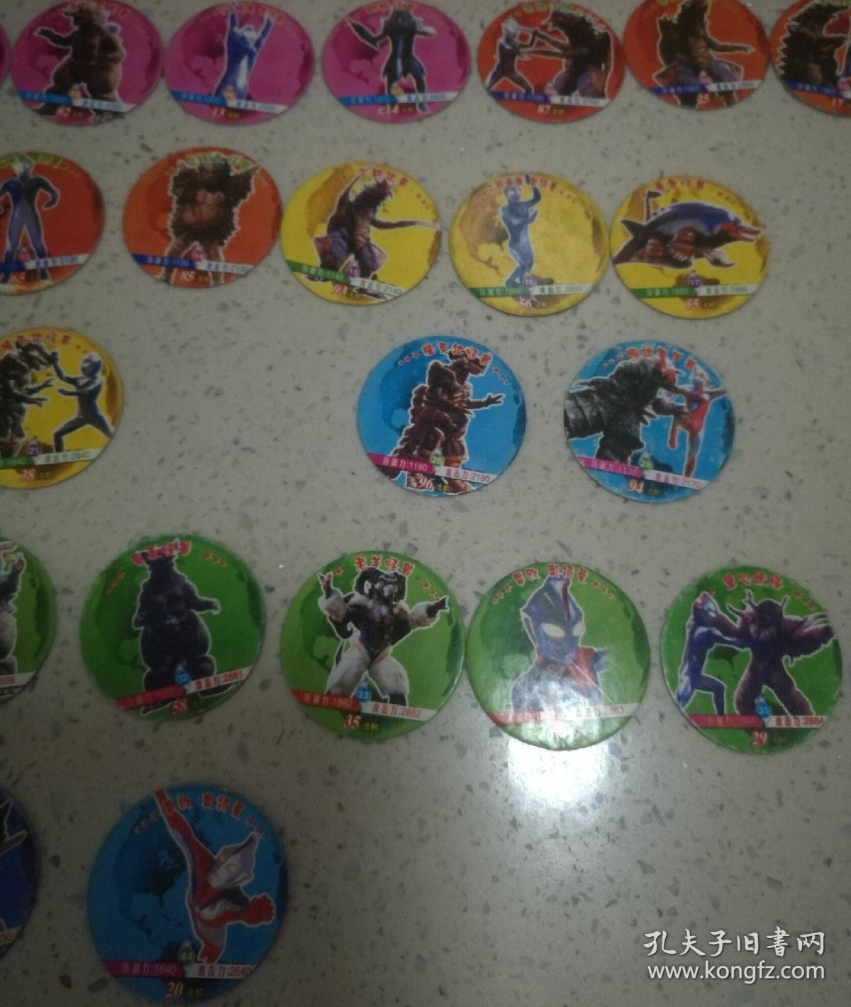 宇宙英雄奥特曼卡之宝圆卡卡片29个