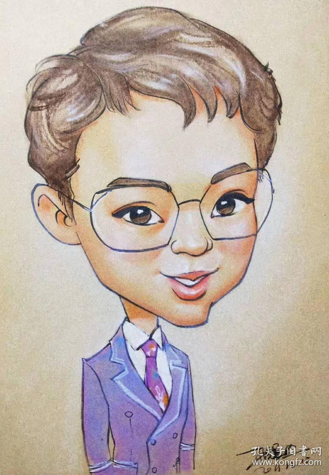 彩色肖像绘制 a4纸.300/人.发照片来画肖像了,做头像,送朋友都行.