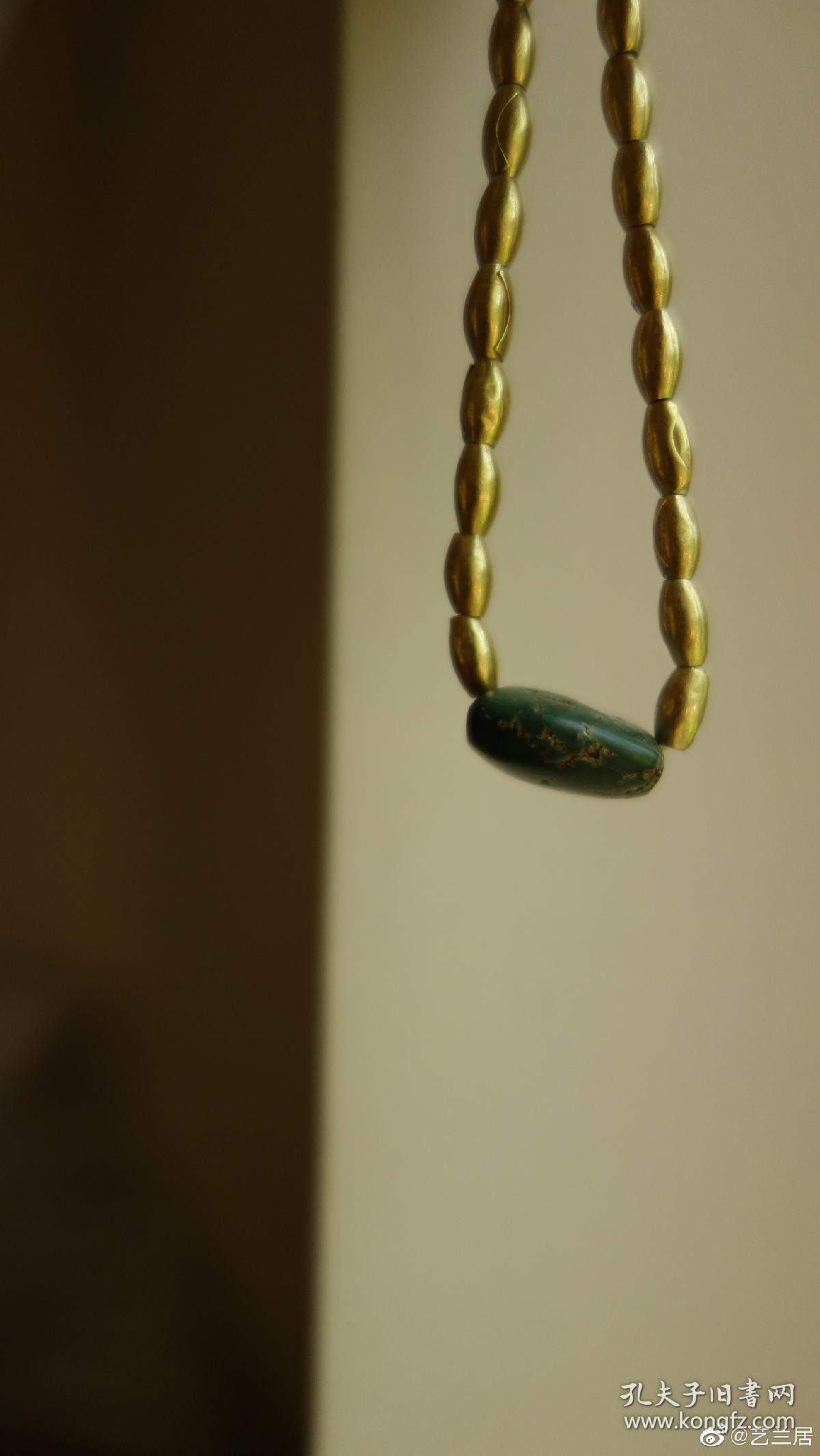 古珠千年古珠战国松石与汉代古滇国卷皮金珠与汉代琉璃珠