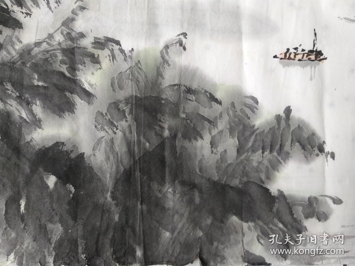 旗手和领军人物~阳太阳先生山水精品~广西朋友旧藏,直接得自画家