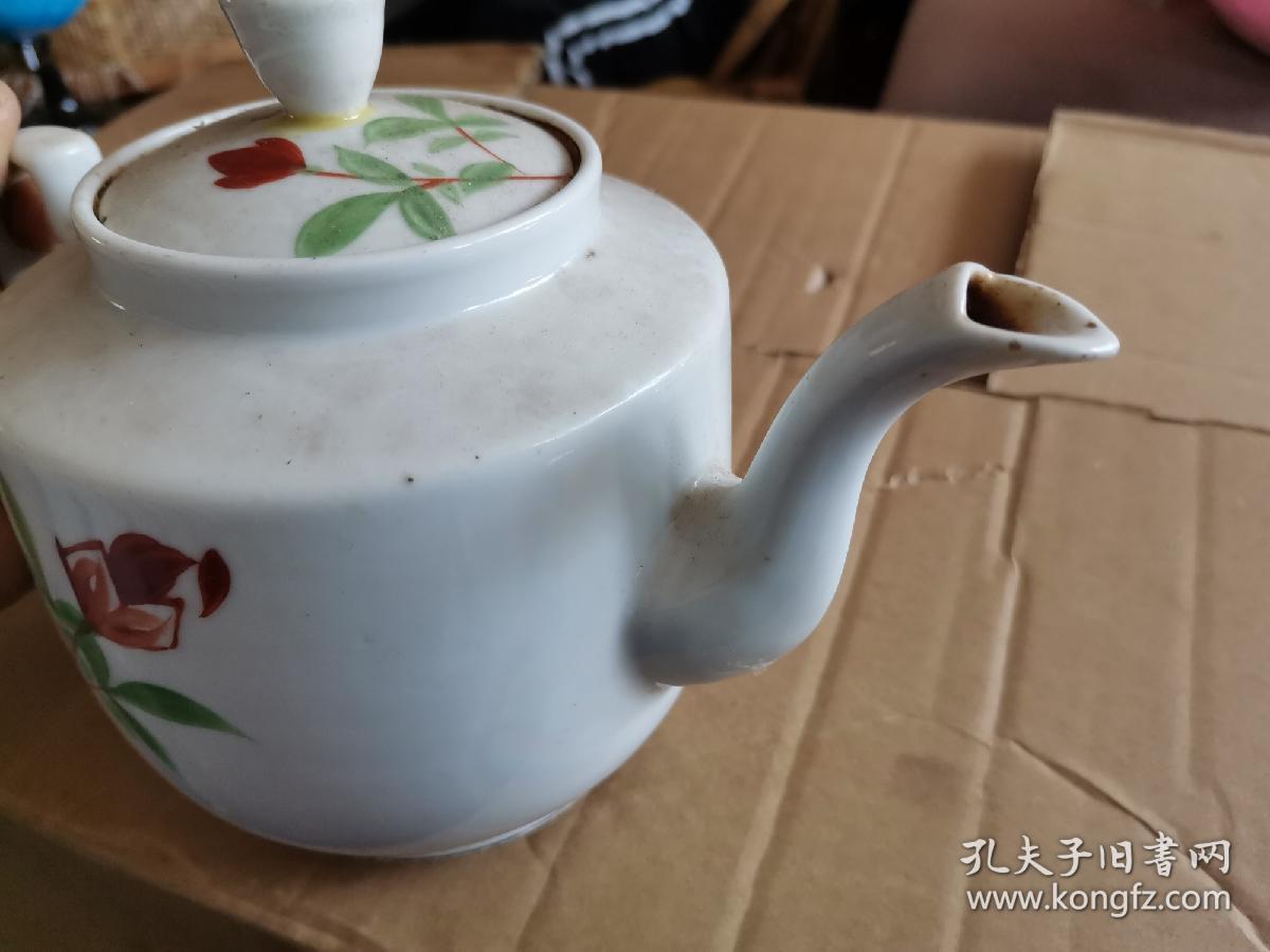 大碗茶壶.全品.一清二白,清白家风.解放初茶壶.