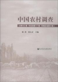 中国农村调查 总第63卷·村庄类第17卷·华南区域第9卷