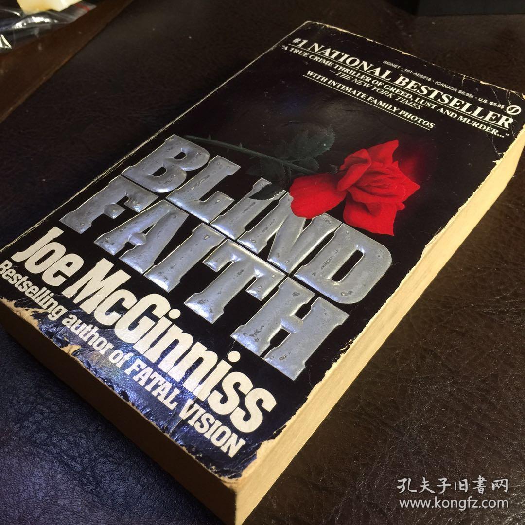 英文原版小说blindfaithbyjoemcginniss包邮